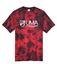 Picture of Crysatl Tye Dye Unisex T-shirt - Red/Black